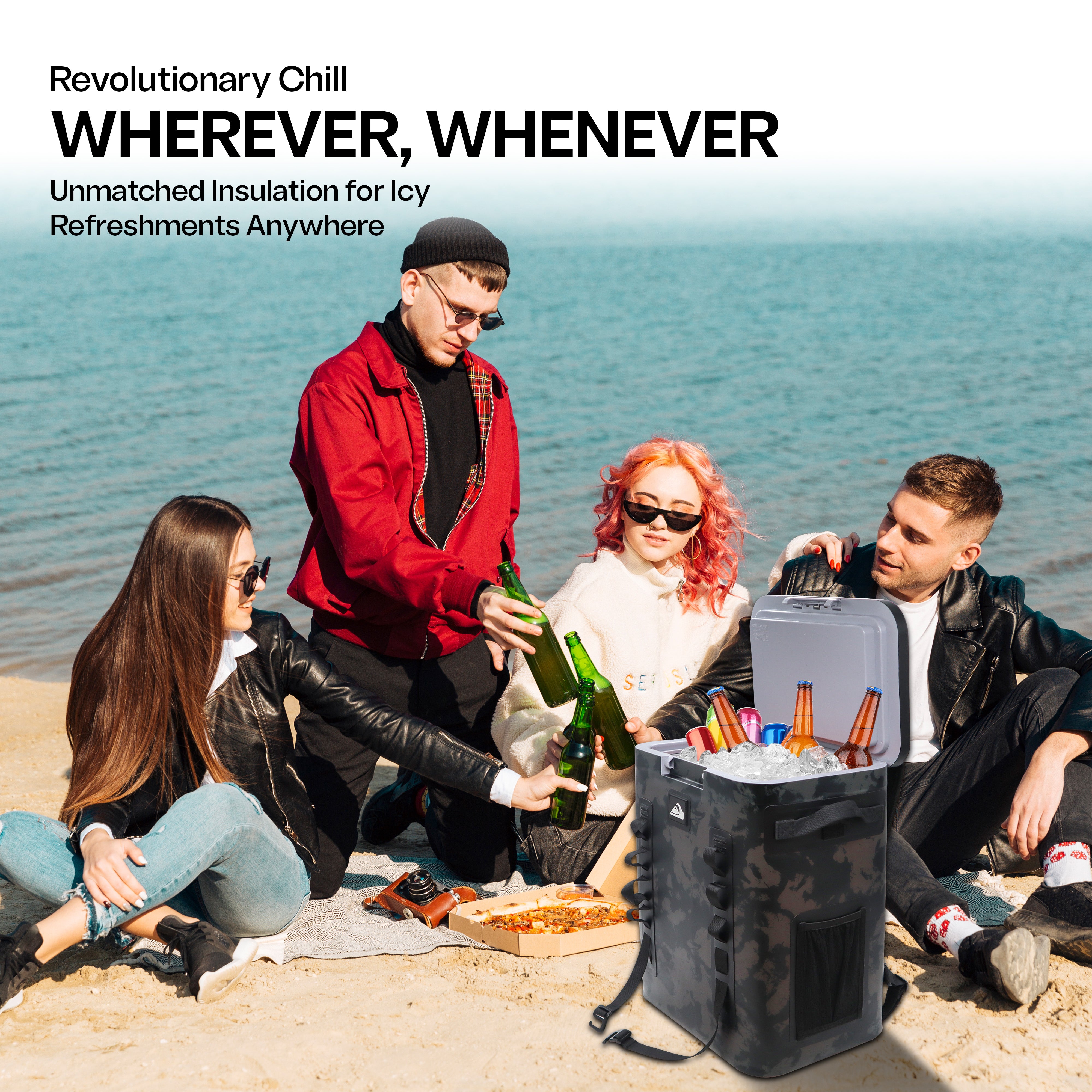 The Coastal Collection Zipperless Backpack Cooler